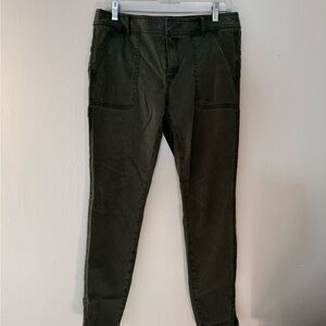 Olive Green Skinny Pants